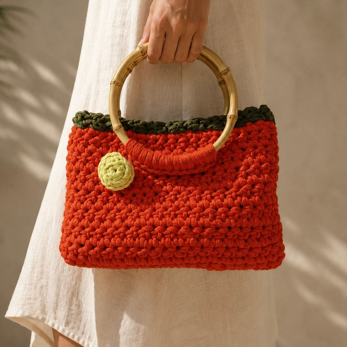 Bolso echo a ganchillo