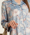 Pijama largo saten con botones