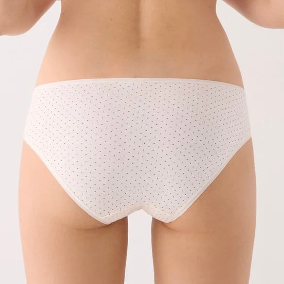 Pack de 2 bragas midi algodón estampadas negro y beige multicolor 19550