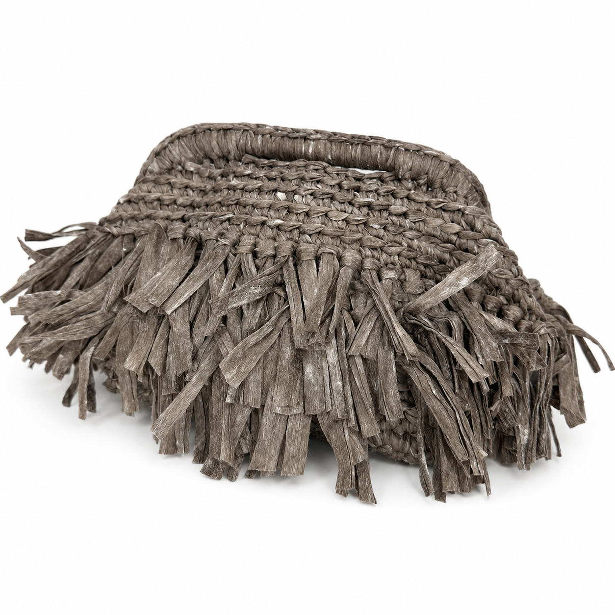Bolso de mano de flecos