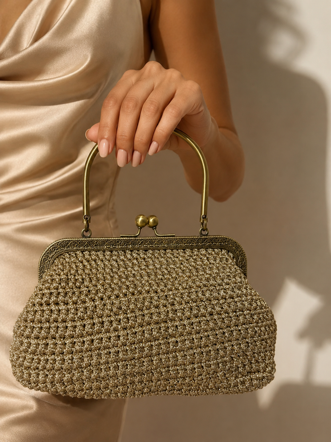 Bolso hecho a ganchillo