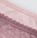 Pack de 2 tangas estampados tonos rosas