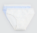 Pack de 2 bragas midi estampadas pastel tonos azules