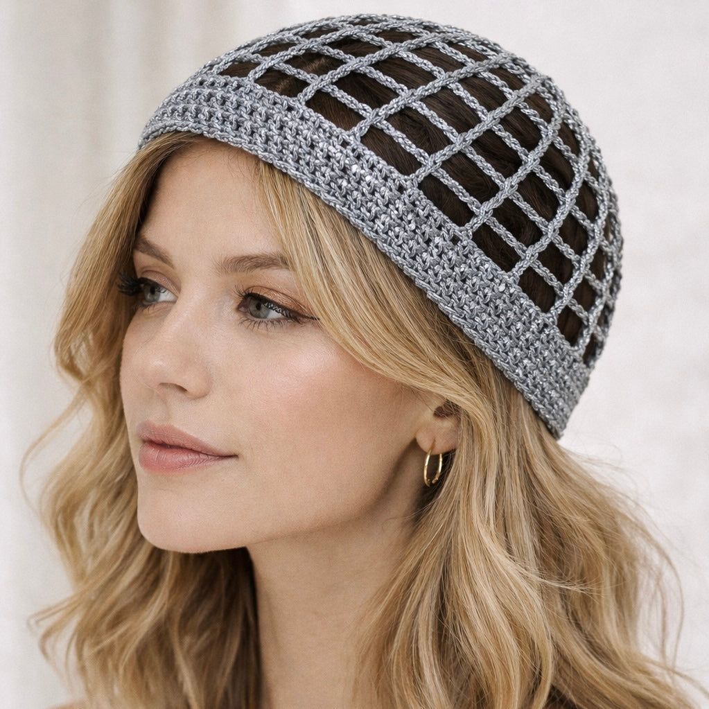 Gorro tejido a mano en crochet