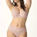 CONJUNTO SUJETADOR FORRADO CAPACIDAD CON BIKINI ALTO TENDERNESS