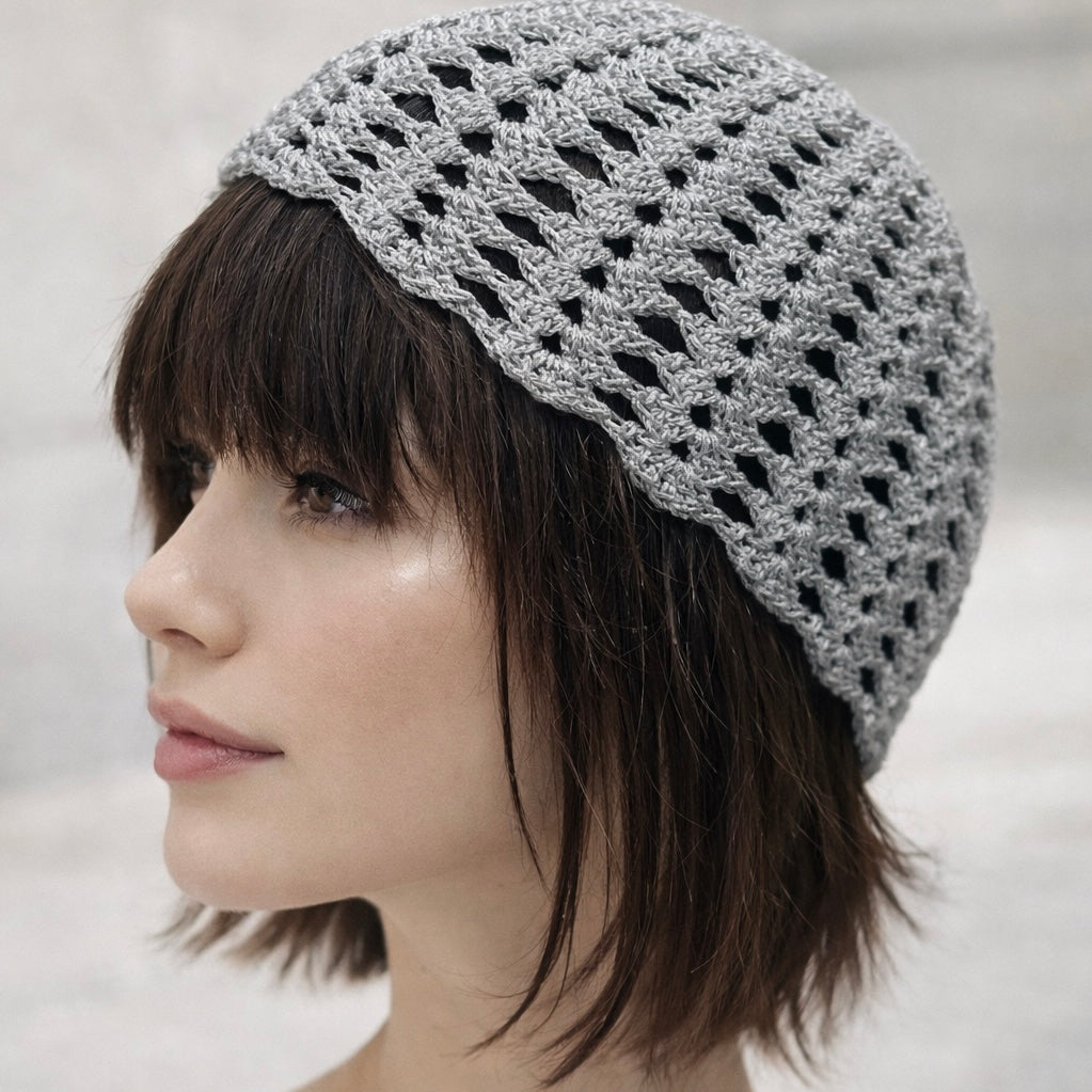 Gorro tejido a mano en crochet