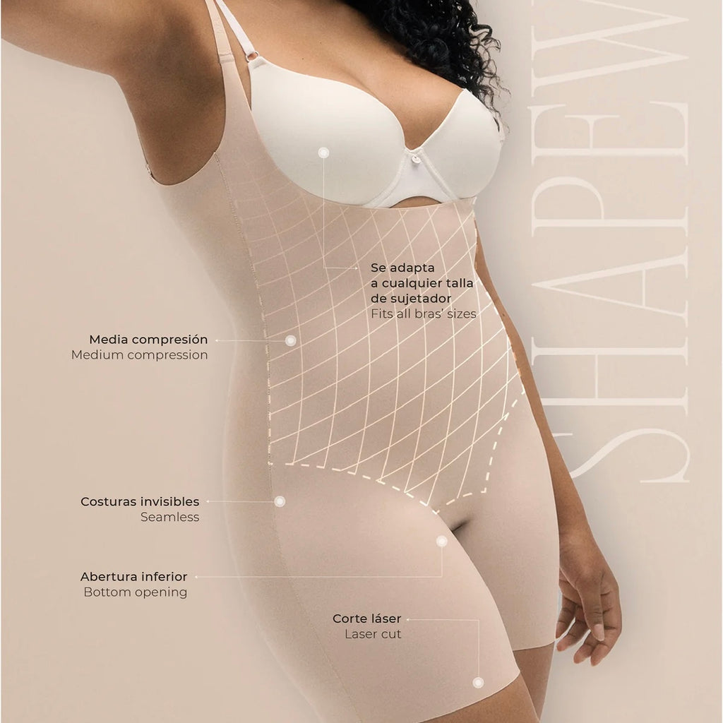 Body-up reductor con abertura acabados invisibles nude 19051