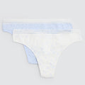 Pack de 2 tangas estampados pastel tonos azules