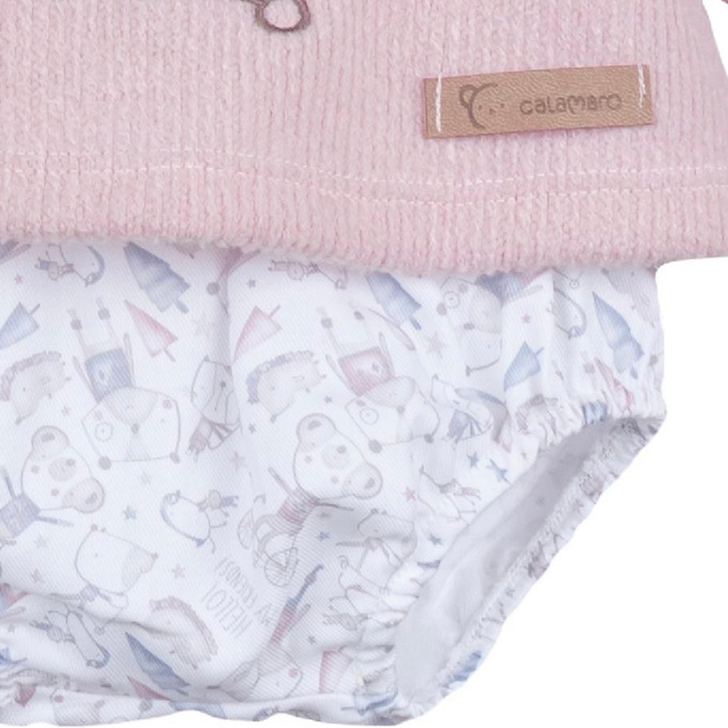 CONJUNTO DE POLOLO BEBE NIÑA CALAMARO NAVIA 11020