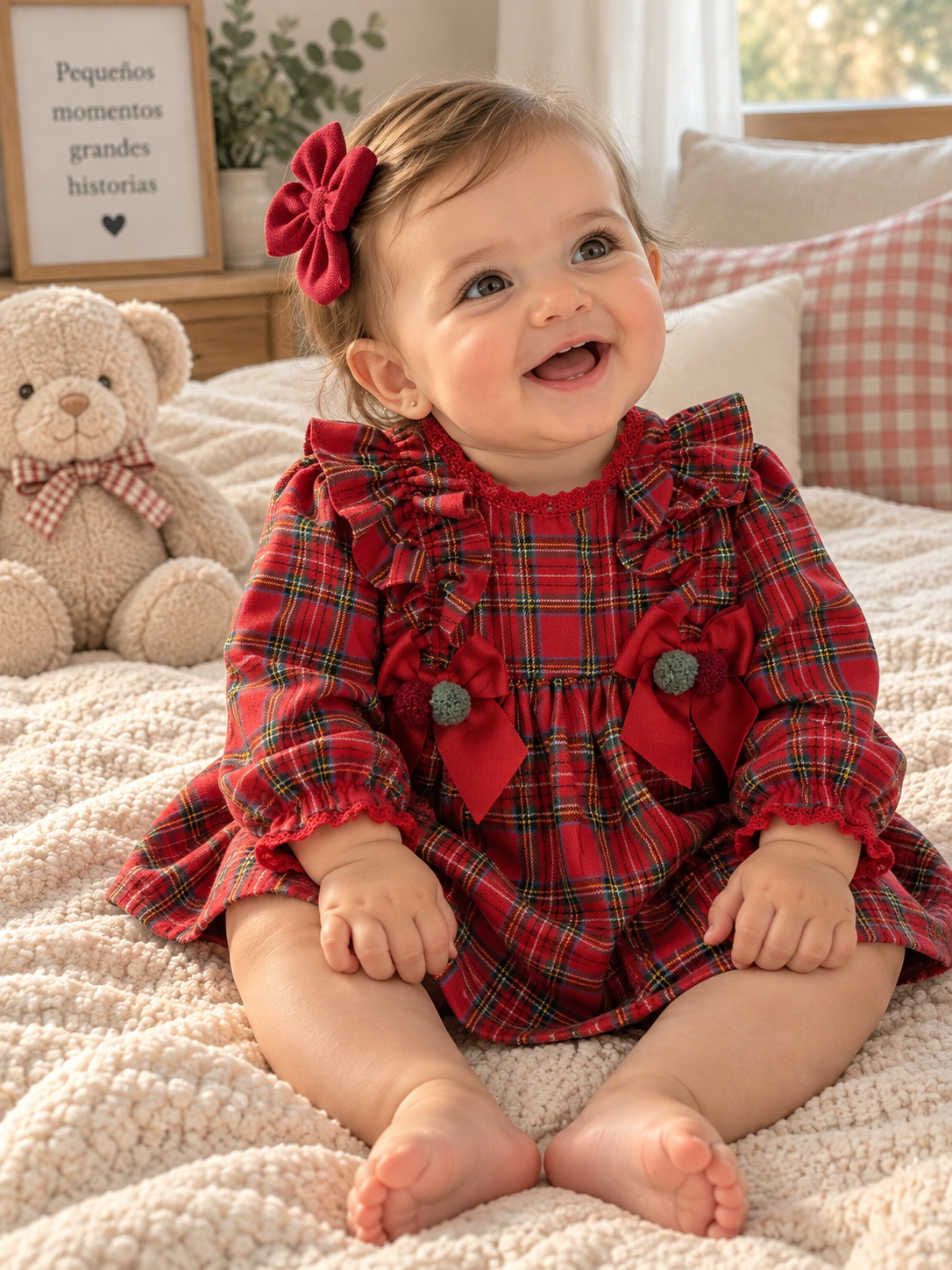 Vestido con ranita a juego