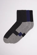 Pack 3 calcetines deportivos de rizo tonos oscuros