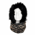 Balaclava de lana merino con pelo