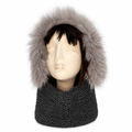 Balaclava de lana merino con pelo