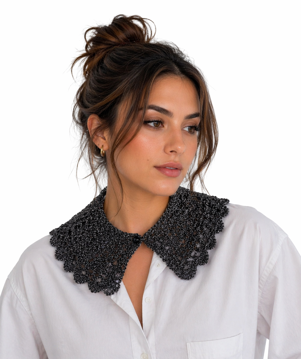 Cuello de crochet artesanal