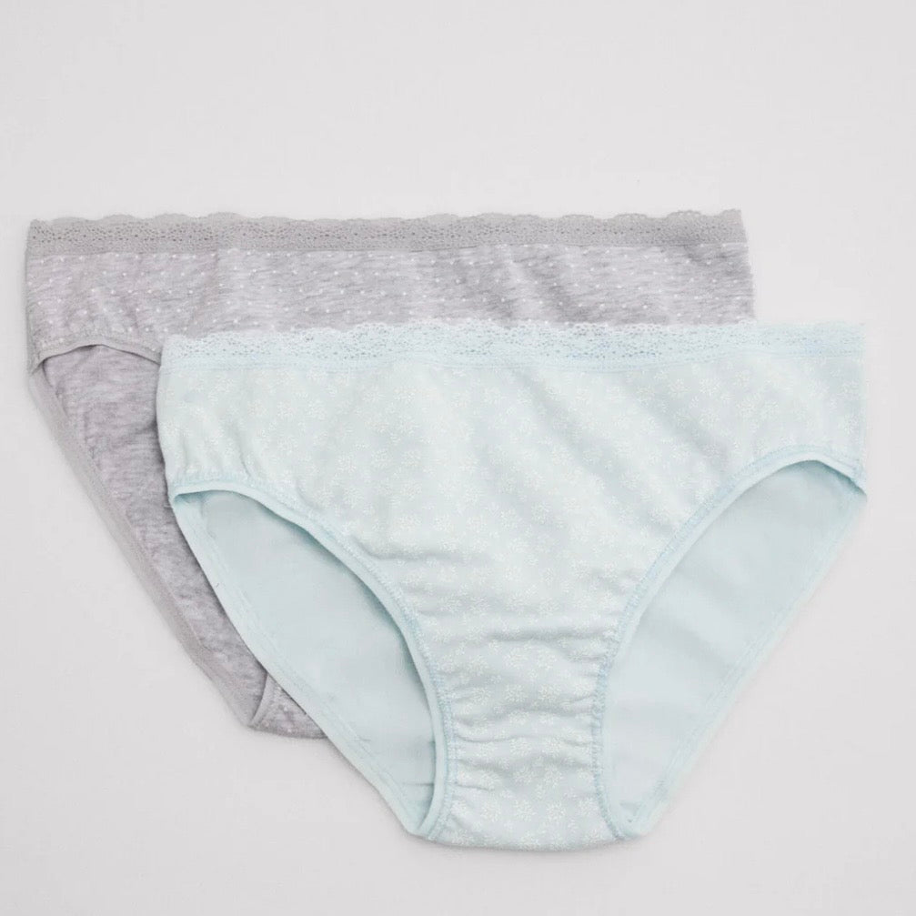 Pack de 2 bragas juveniles estampadas Little Blooms