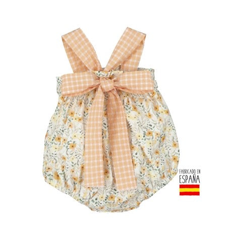 Peto corto estampado floral bebe pimpinela