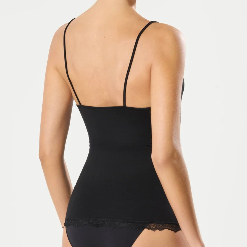 Camiseta interior tirantes bambú negro 19459