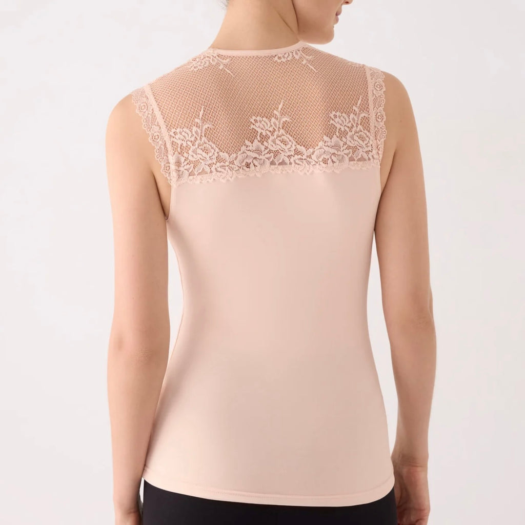 TÉRMICO Camiseta mujer sin mangas con encaje 70038