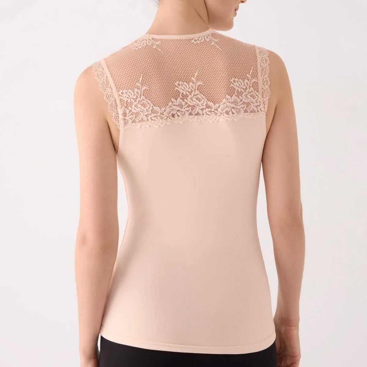 TÉRMICO Camiseta mujer sin mangas con encaje 70038