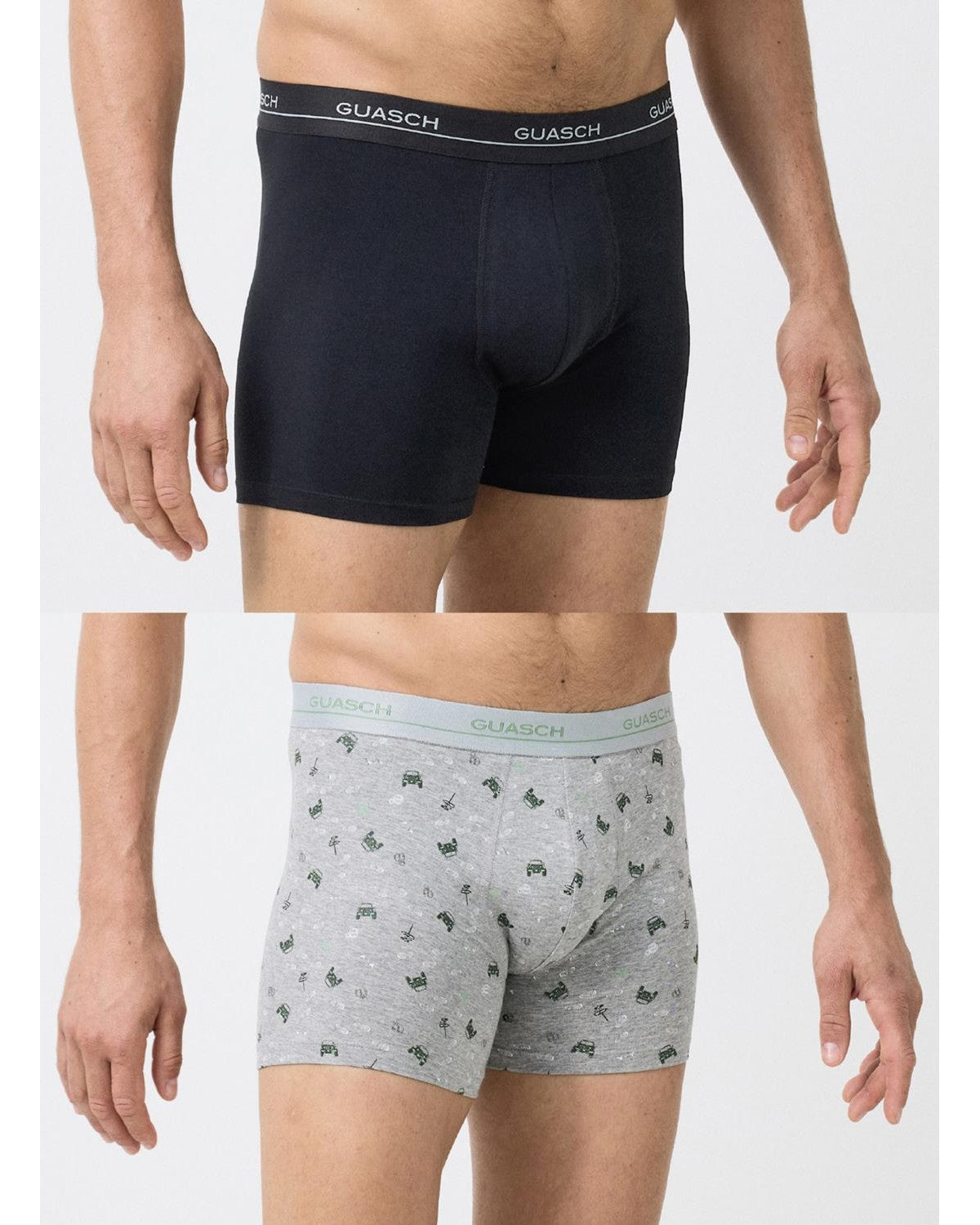 Bóxer de algodón elástico (Pack de 2)