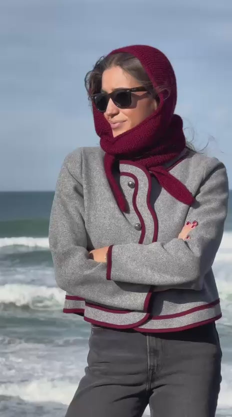 Balaclava burdeos